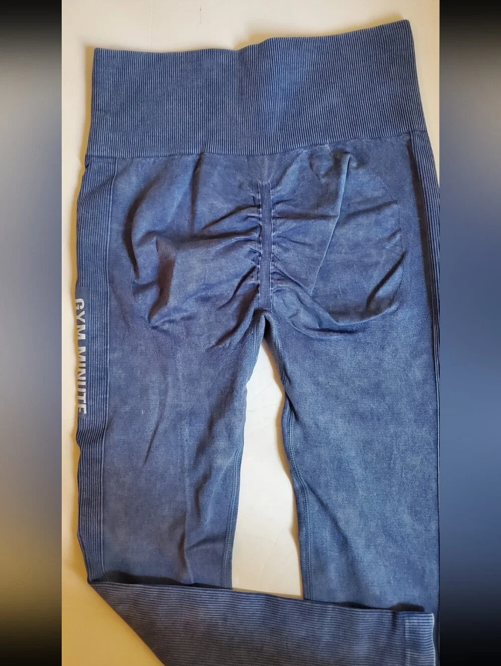 Kids Blue Leggings with High Waist
